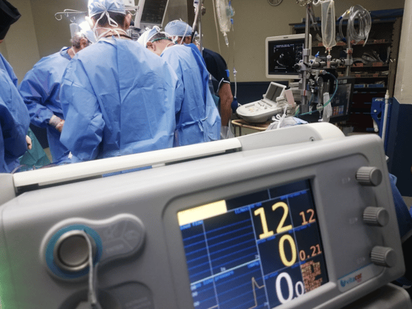 doctors doing surgery inside emergency room