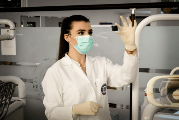 healthcare student with mask