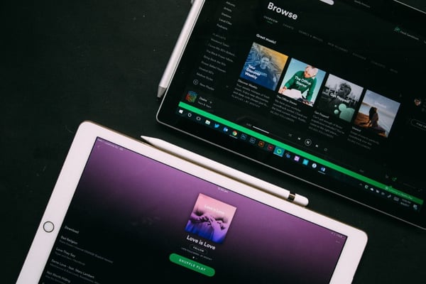 spotify on ipad and laptop