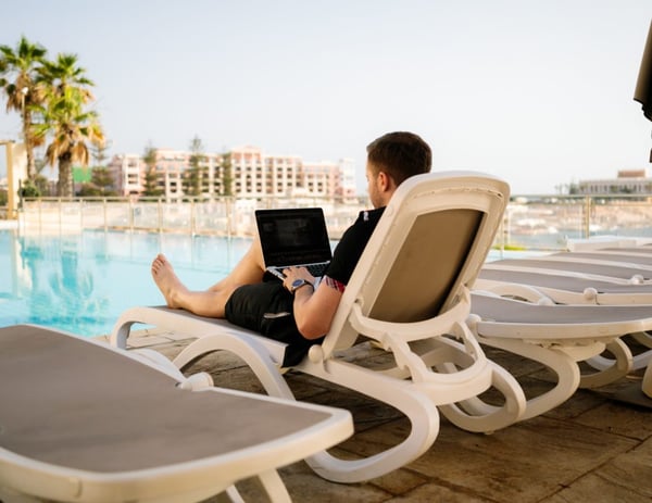 influencer marketing on laptop