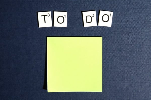 post it note check list to do list
