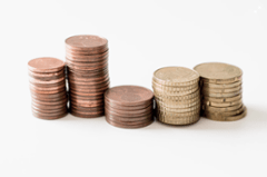 stacked coins