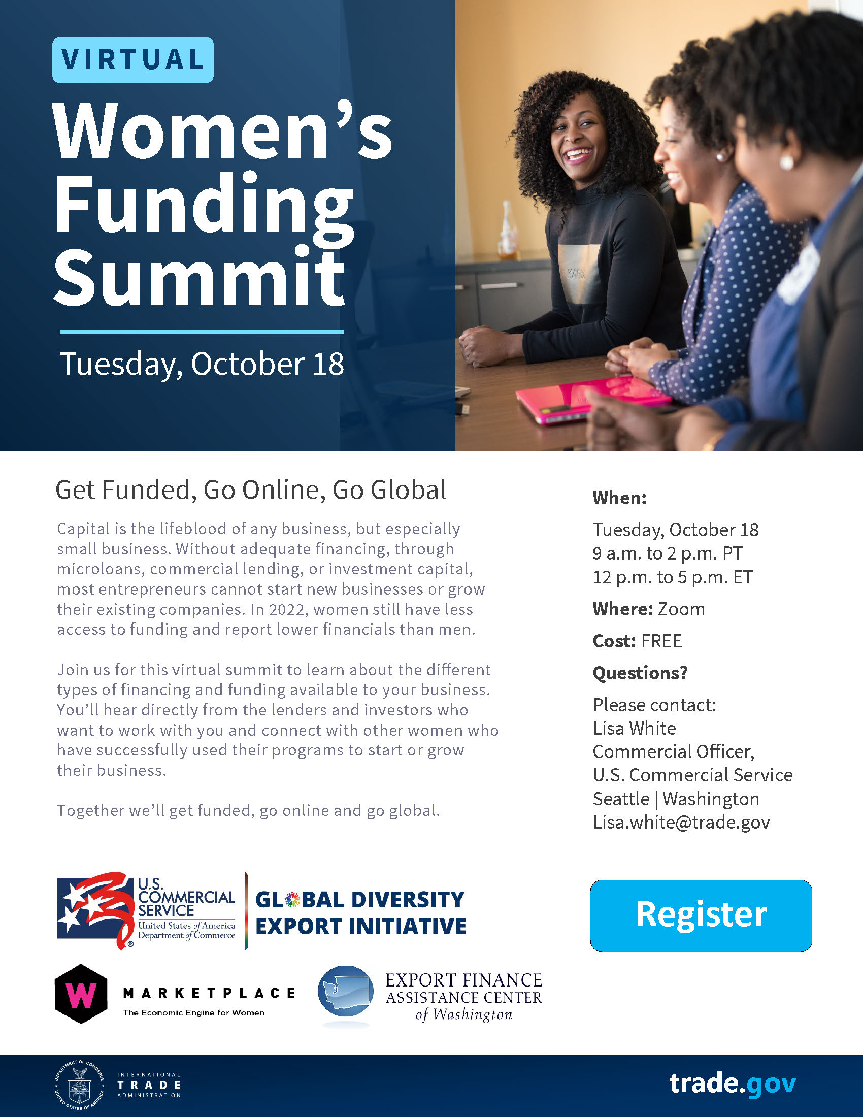 Womens Virtual Funding Summit Oct 18 2022