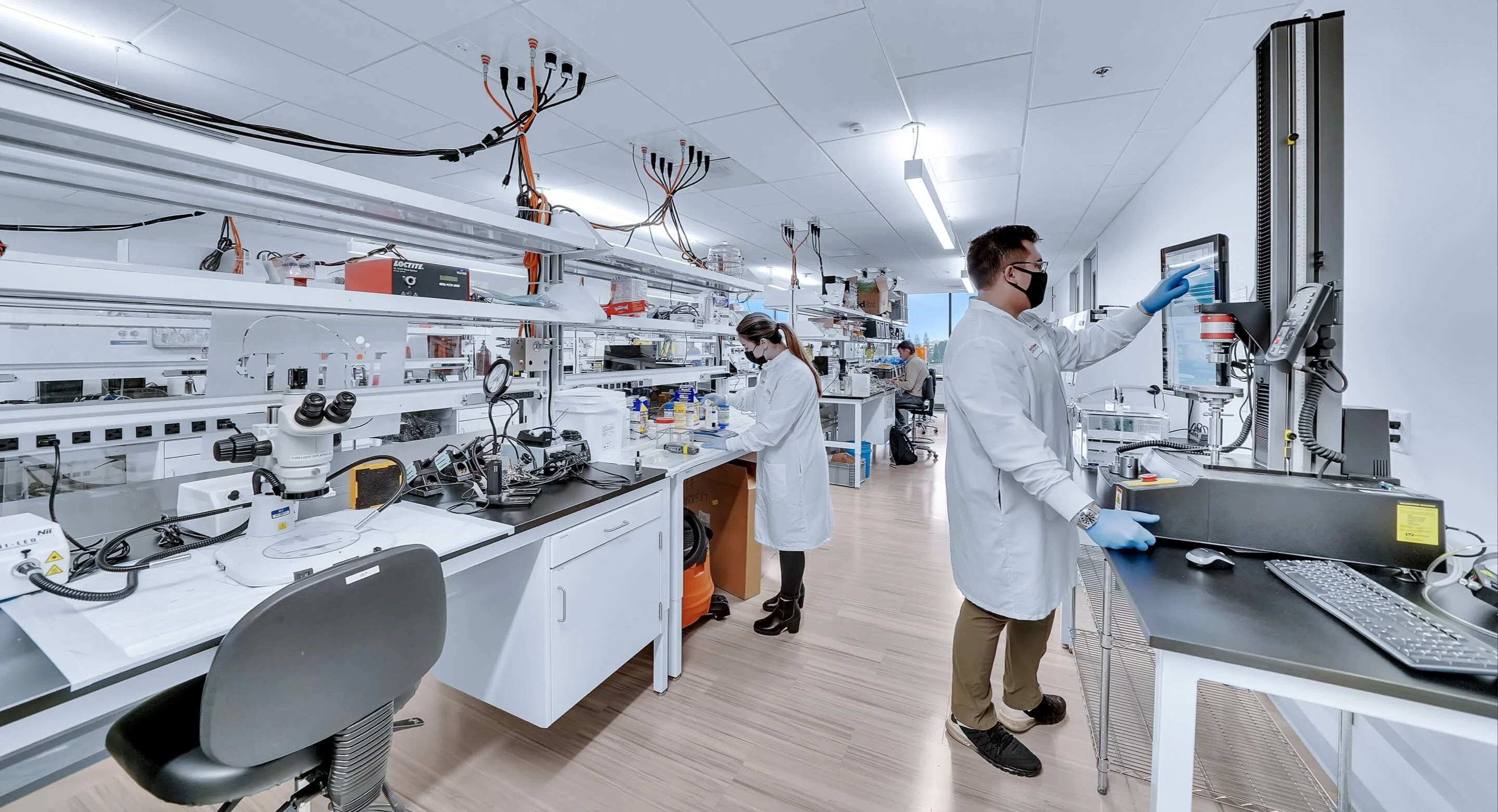 Students Using Lab Equipment